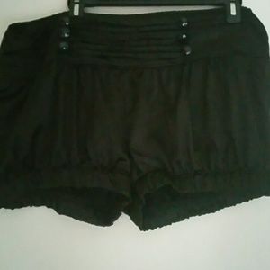 Satin parachute shorts